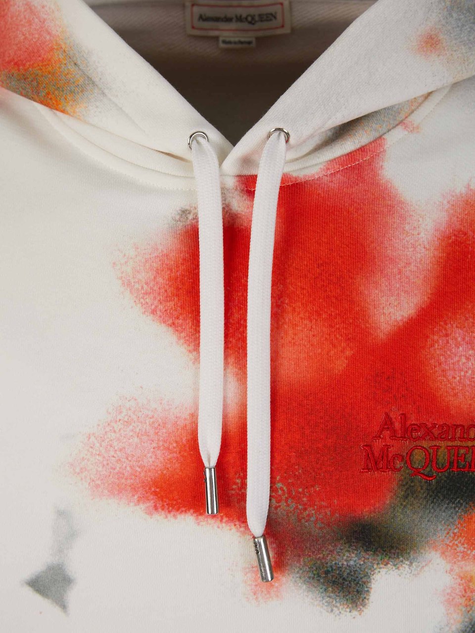 Alexander McQueen Hoodie Printed Sweatshirt Wit