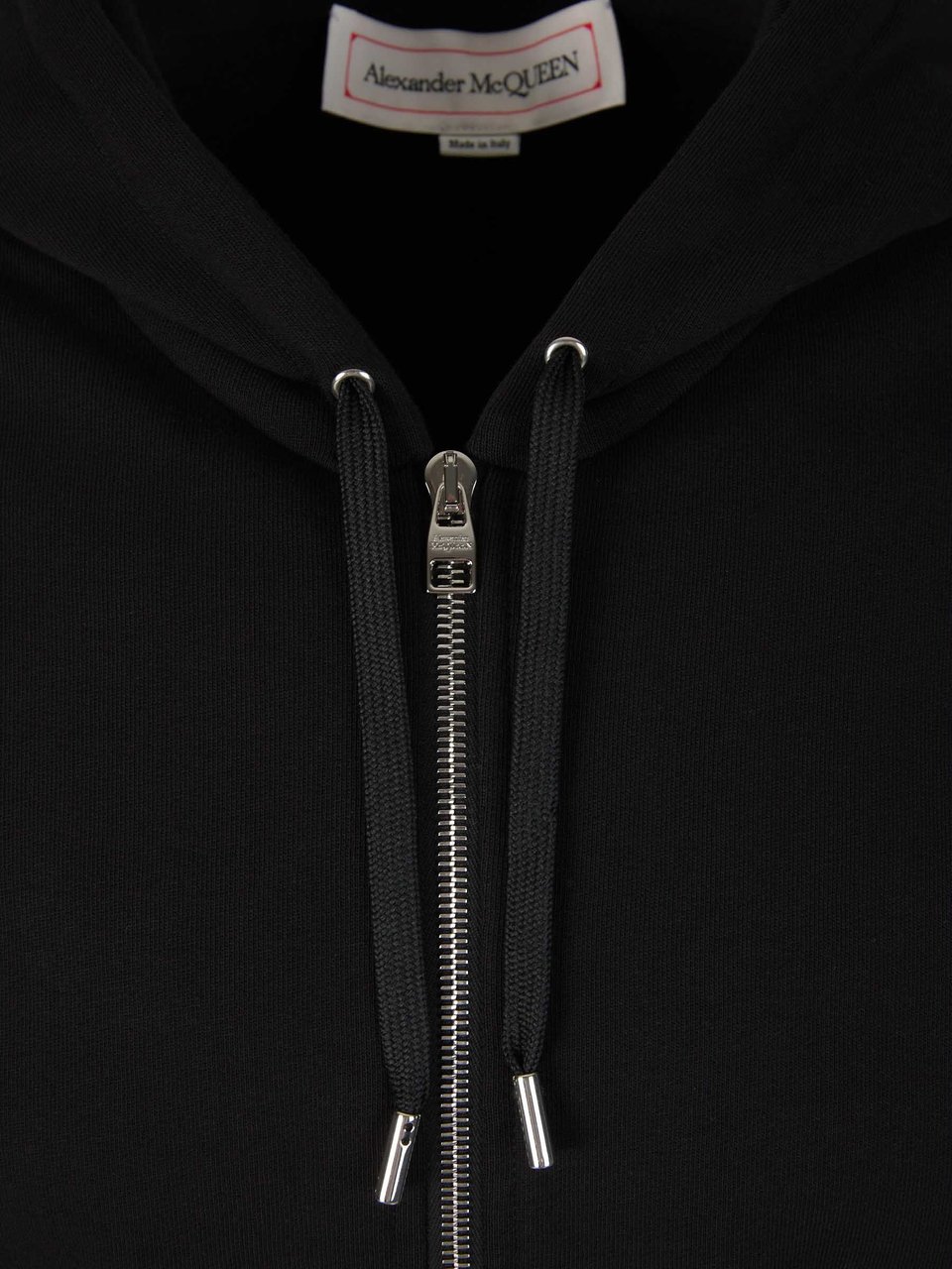 Alexander McQueen Logo Zipper Sweatshirt Zwart