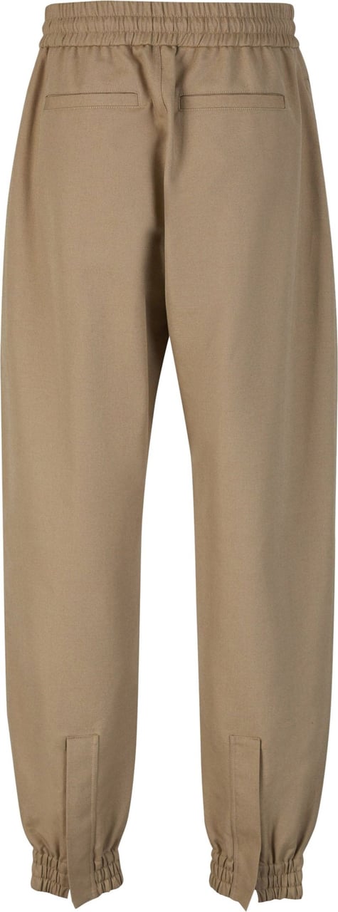 Alexander McQueen Cotton Joggers Taupe