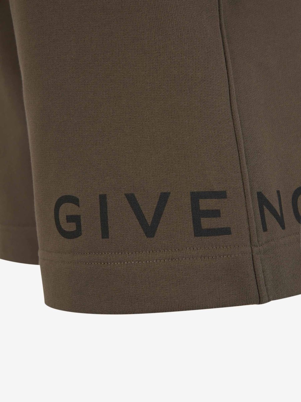 Givenchy Logo Cotton Bermuda Shorts Groen