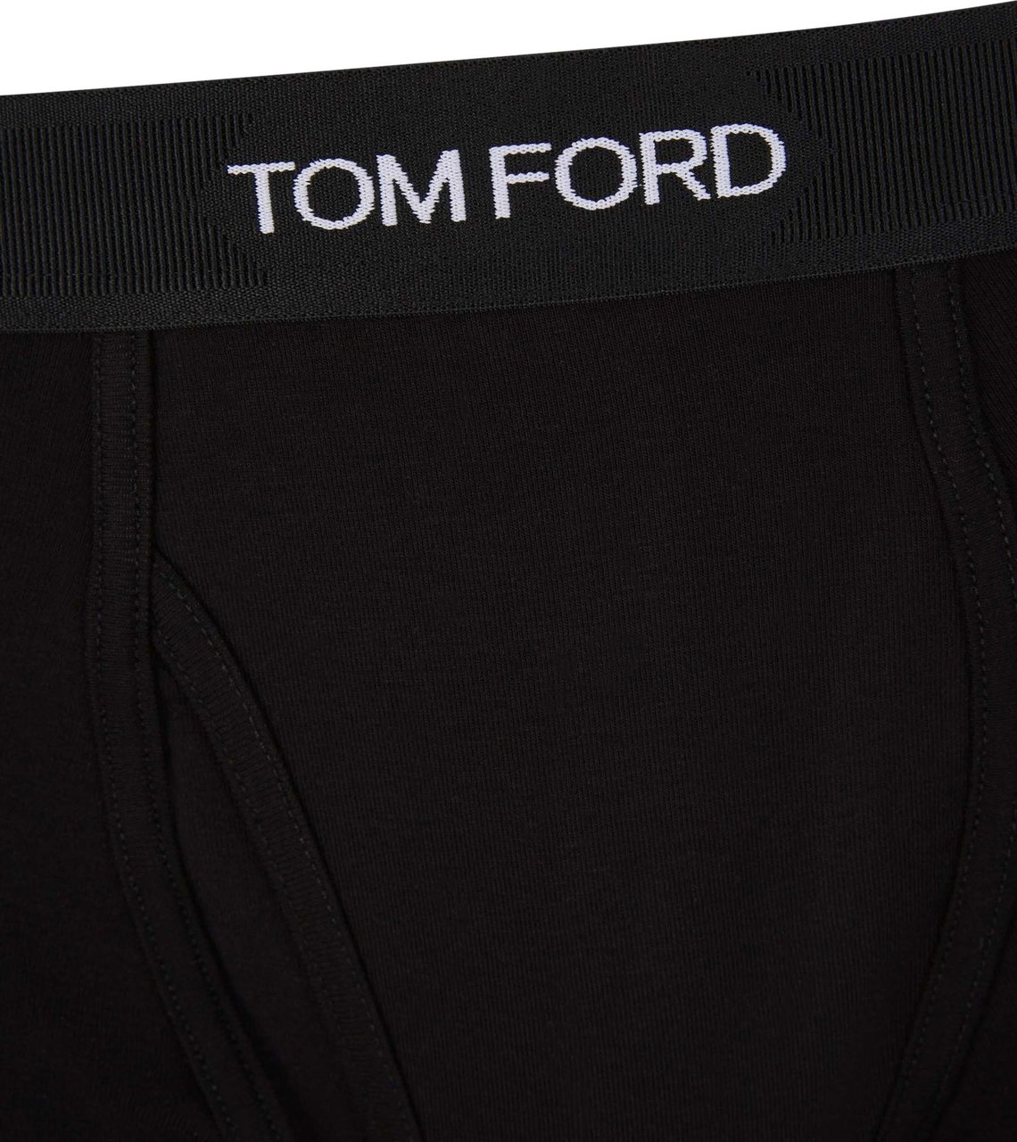 Tom Ford Logo Cotton Boxer Zwart