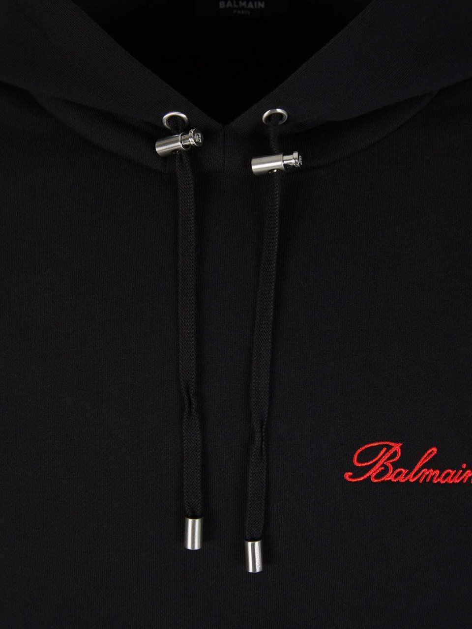 Balmain Logo Hood Sweatshirt Zwart