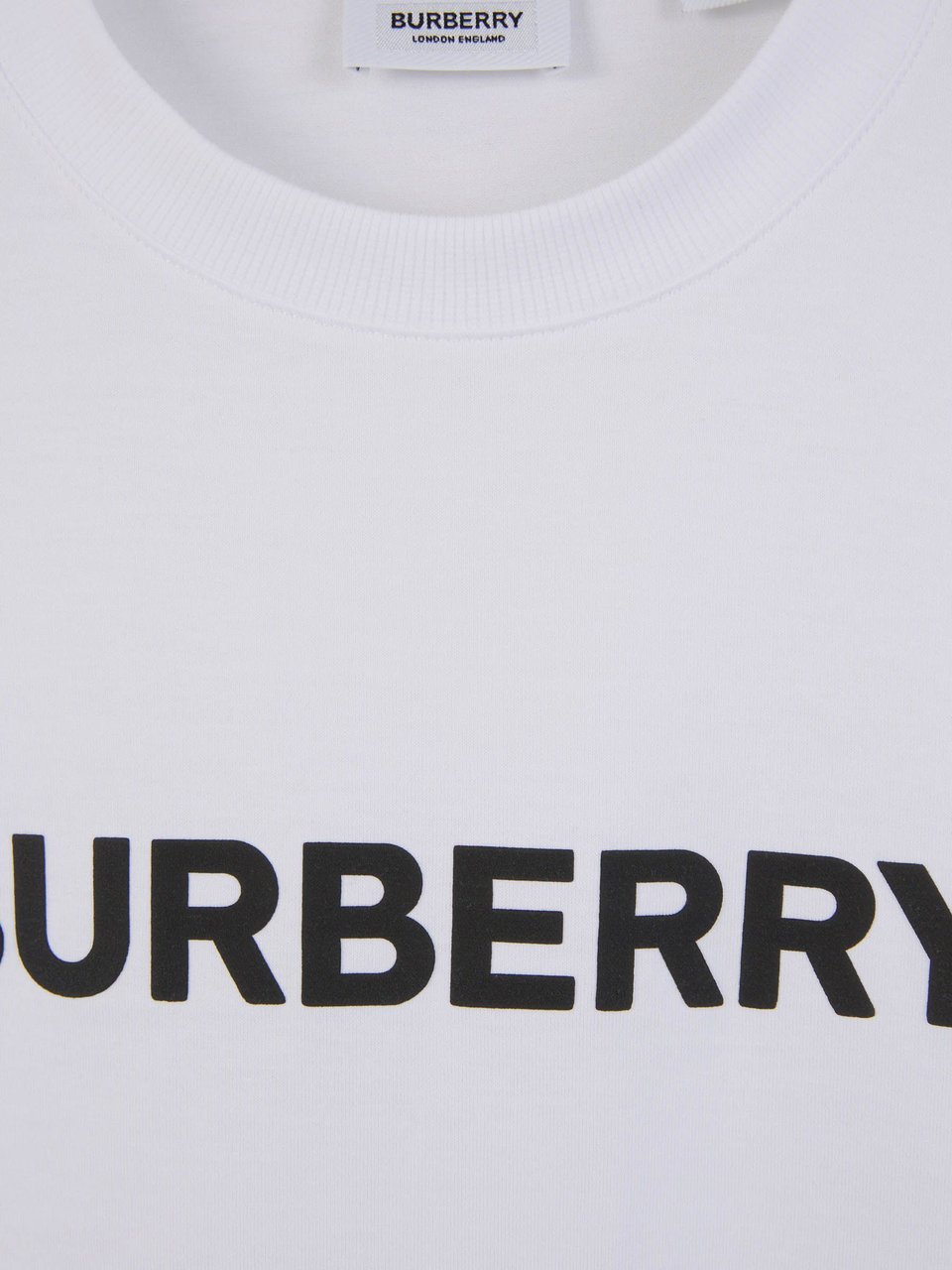 Burberry Cotton Logo T-Shirt Wit