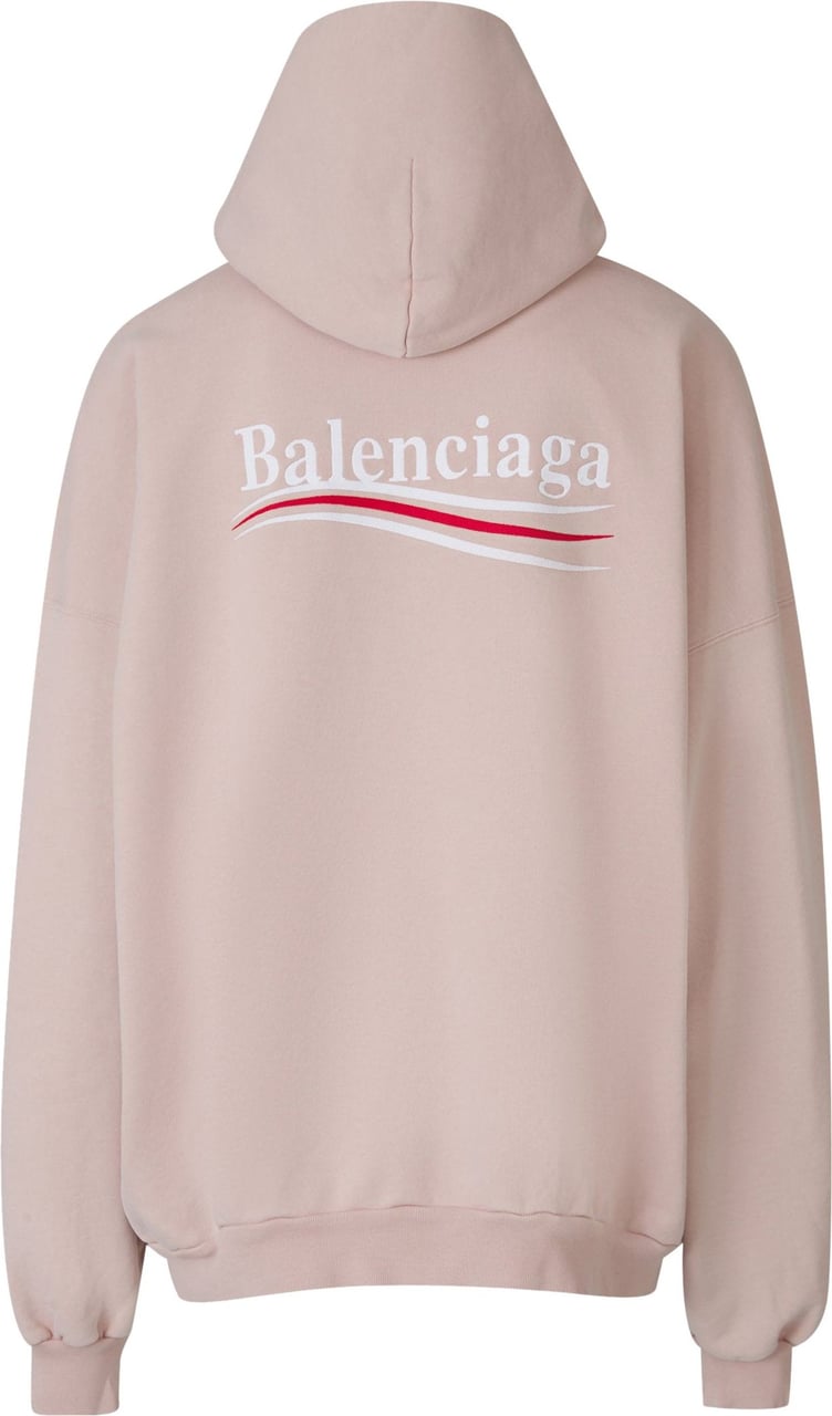 Balenciaga Logo Hood Sweatshirt Roze