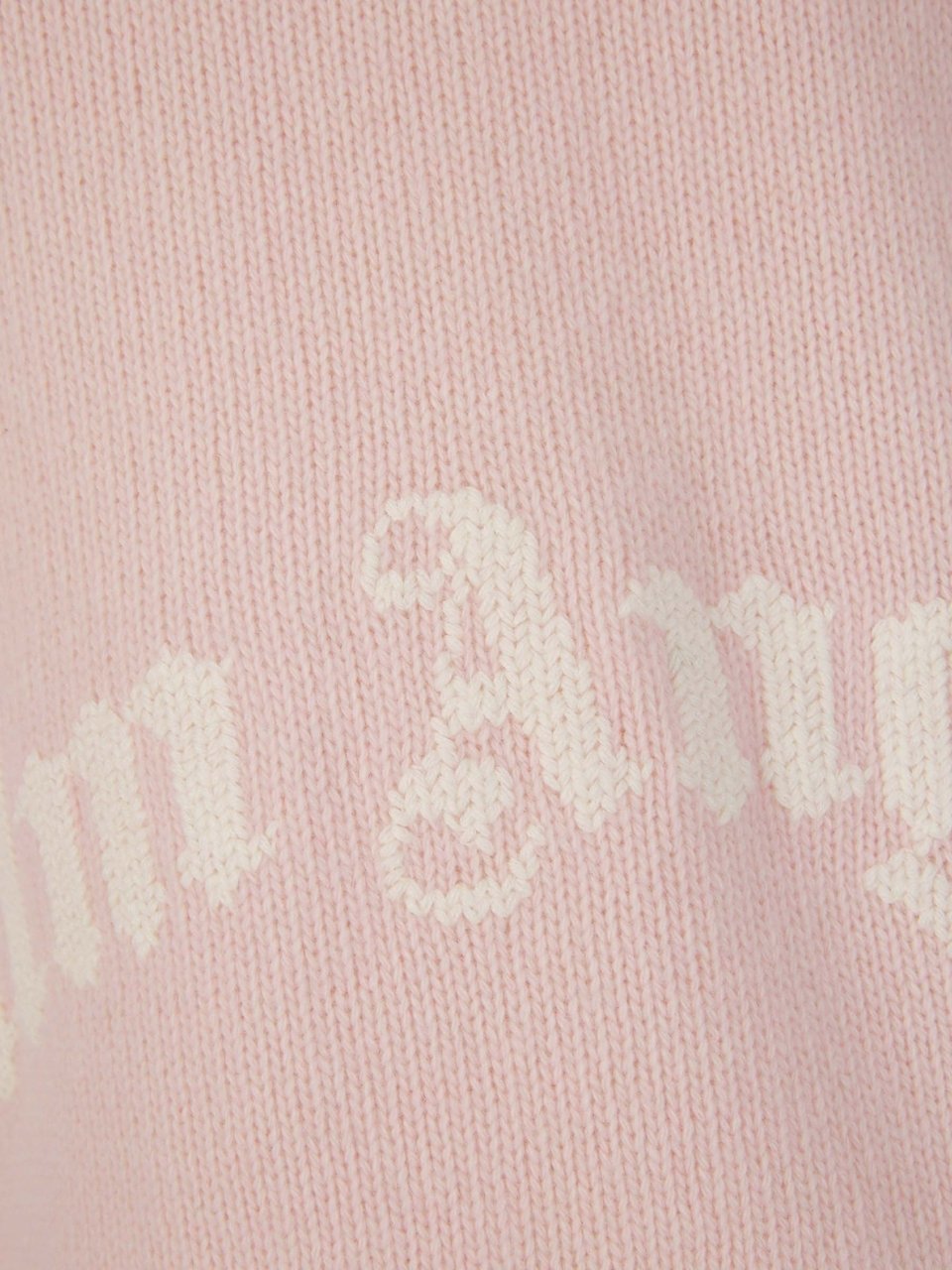 Palm Angels Logo Wool Sweater Roze