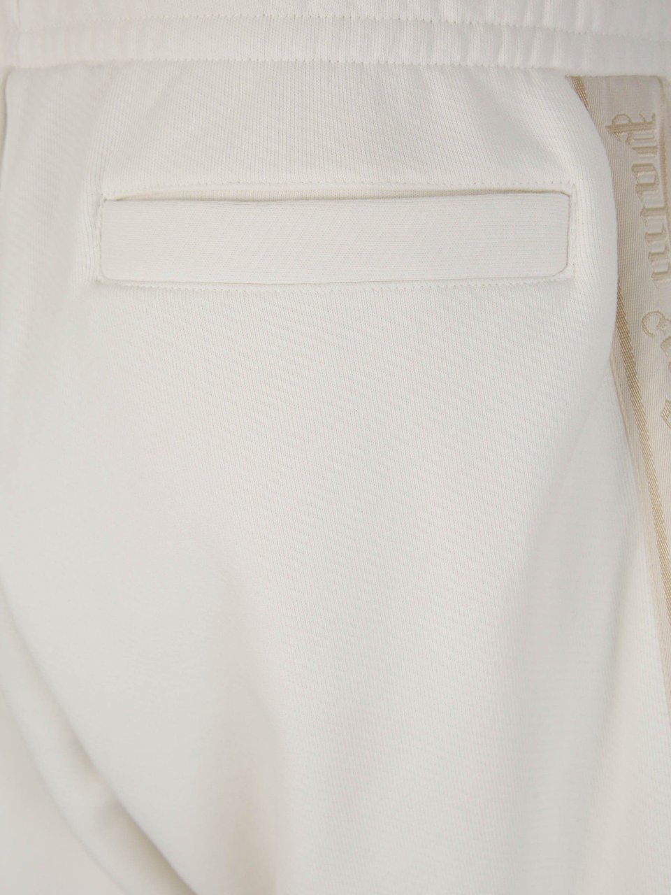 Palm Angels Logo Cotton Bermuda Shorts Wit
