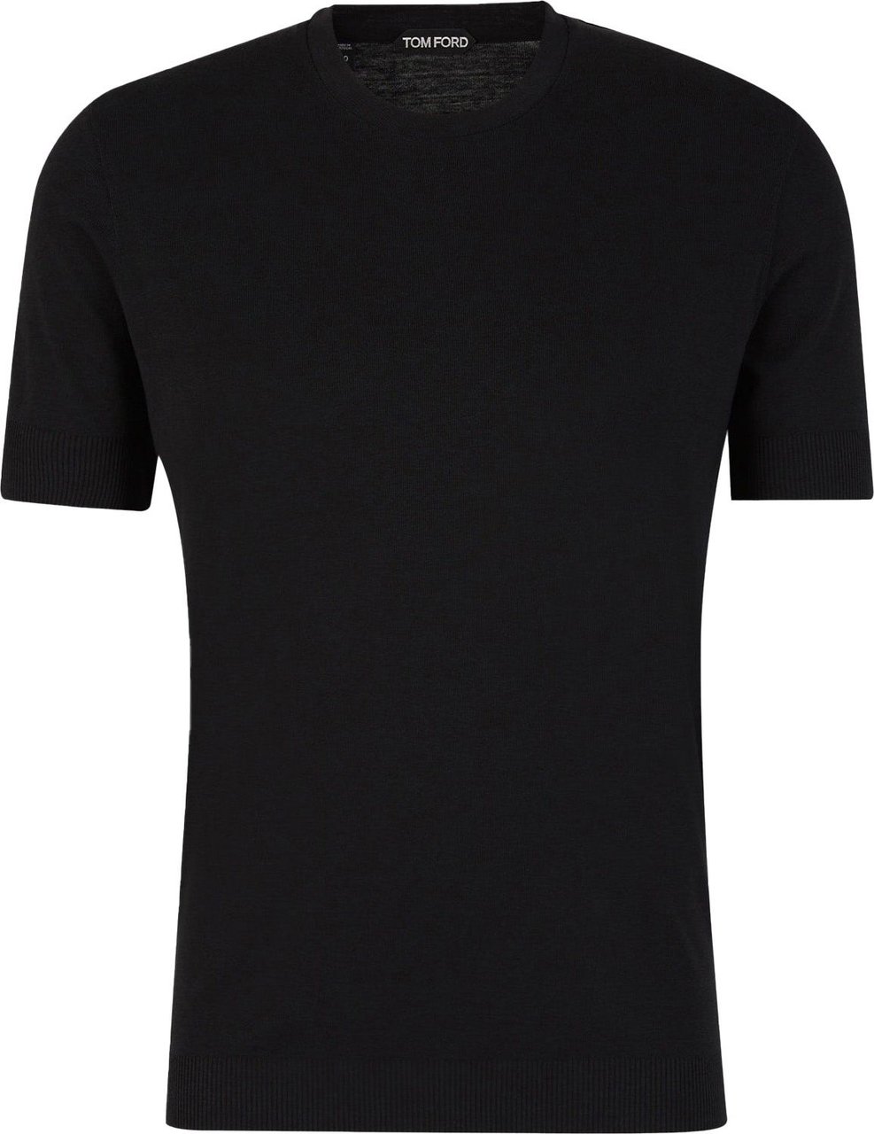Tom Ford Plain Knit T-Shirt Zwart