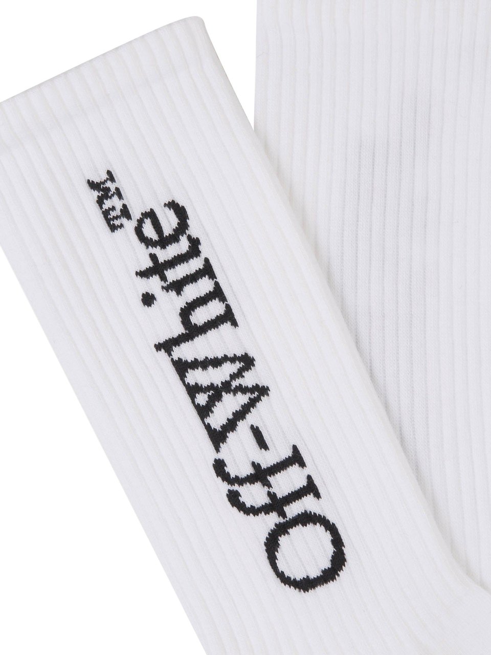 OFF-WHITE Logo Cotton Socks Wit