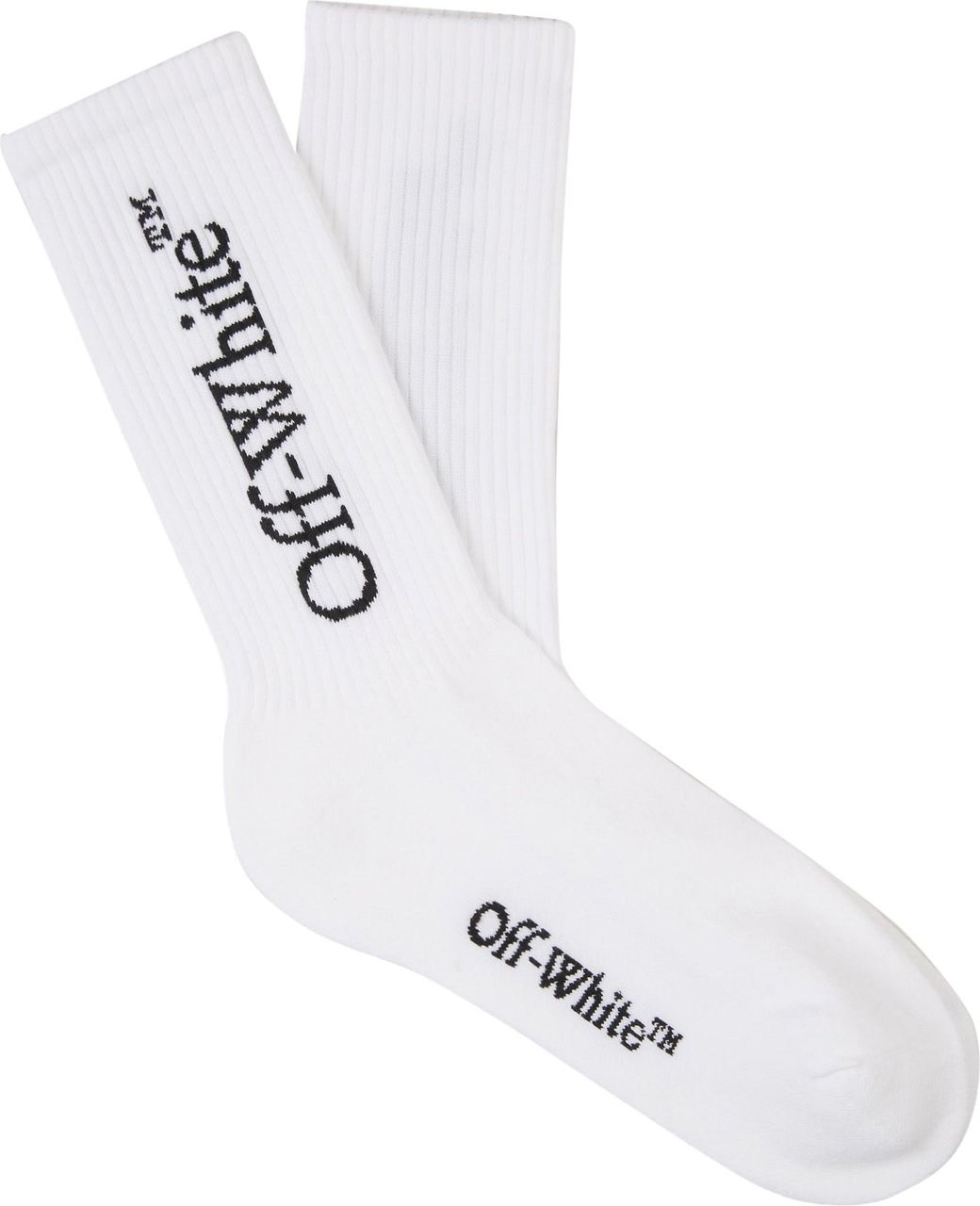 OFF-WHITE Logo Cotton Socks Wit