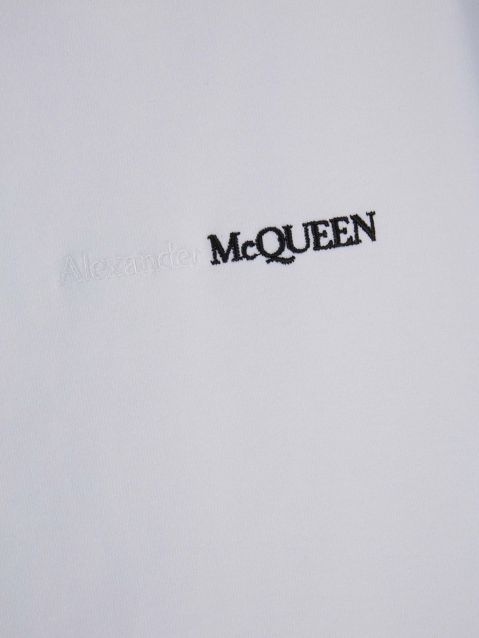 Alexander McQueen Cotton Logo T-Shirt Wit