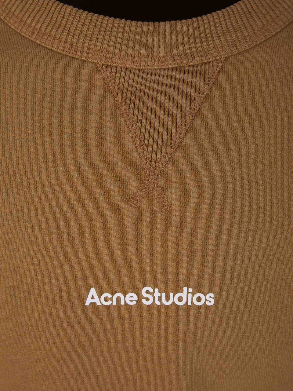 Acne Studios Printed Crewneck Sweatshirt Bruin