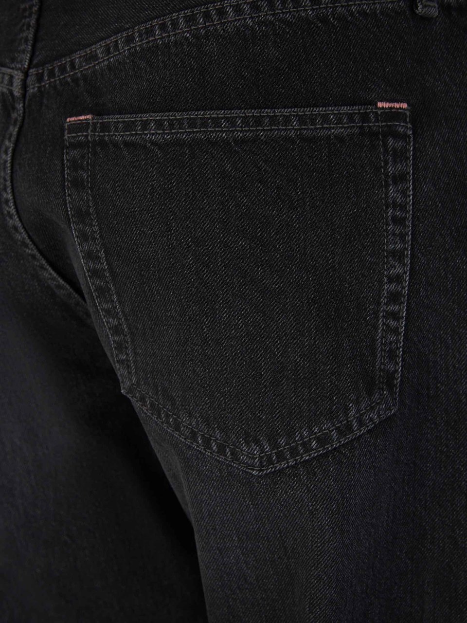 Acne Studios Straight Cotton Jeans Zwart