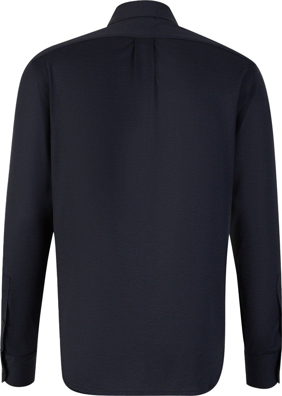 Tom Ford Silk and Cotton Shirt Blauw