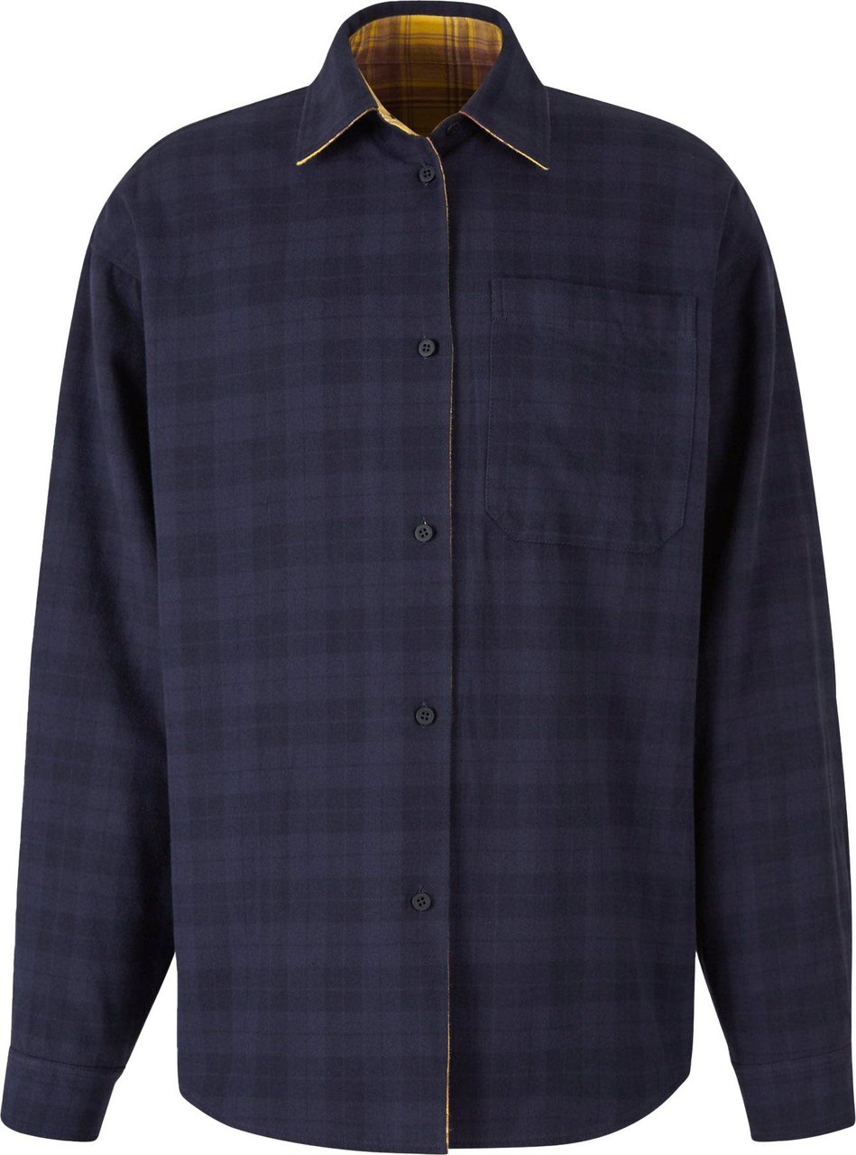 Balenciaga Checkered Reversible Overshirt Geel