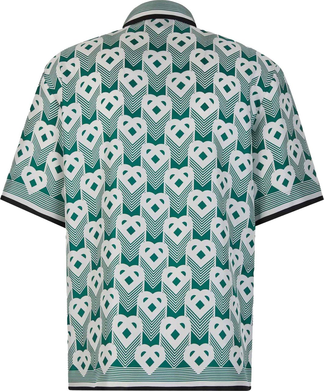 Casablanca Heart Silk Shirt Groen