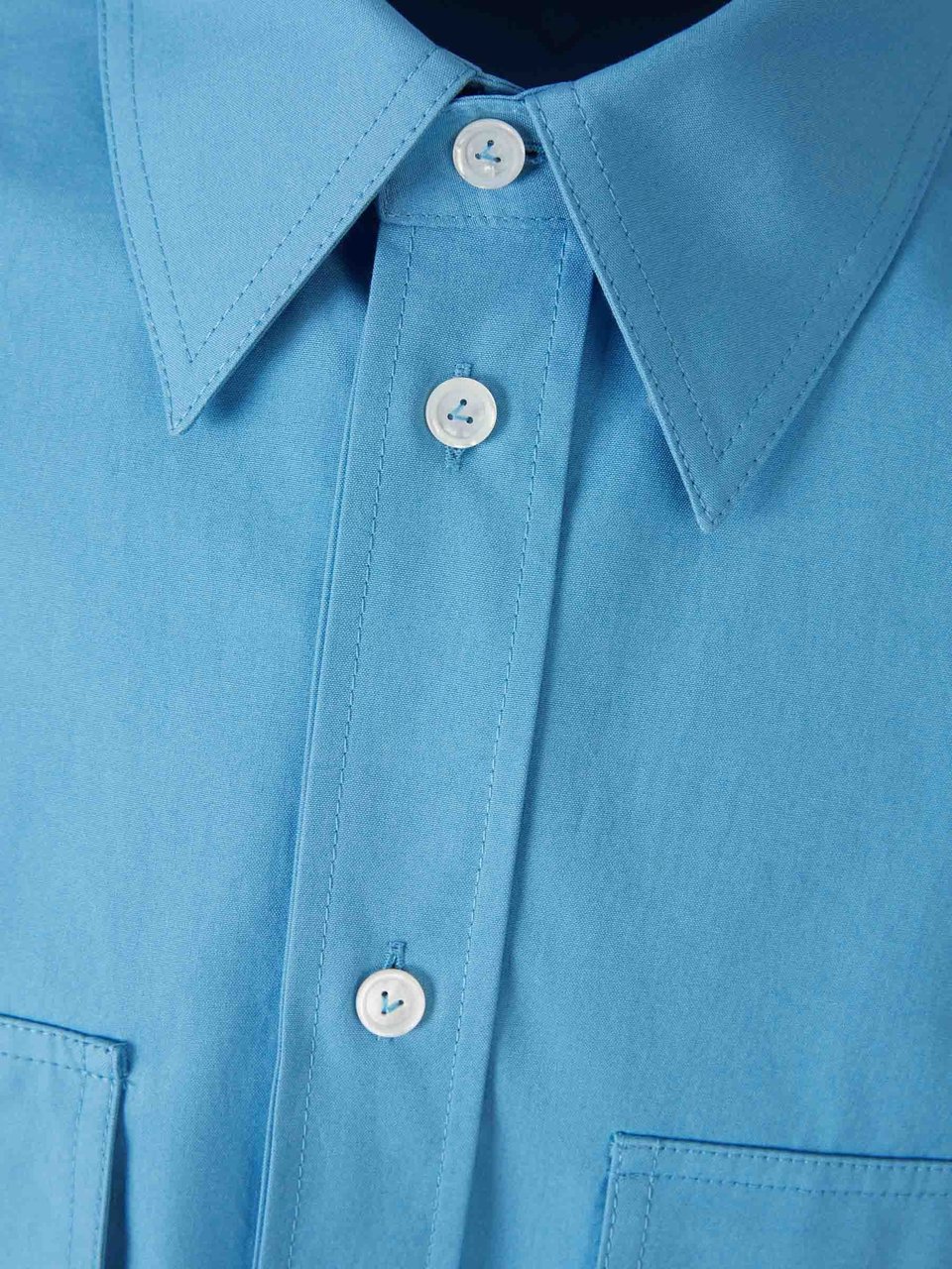 Bottega Veneta Double Layer Shirt Blauw