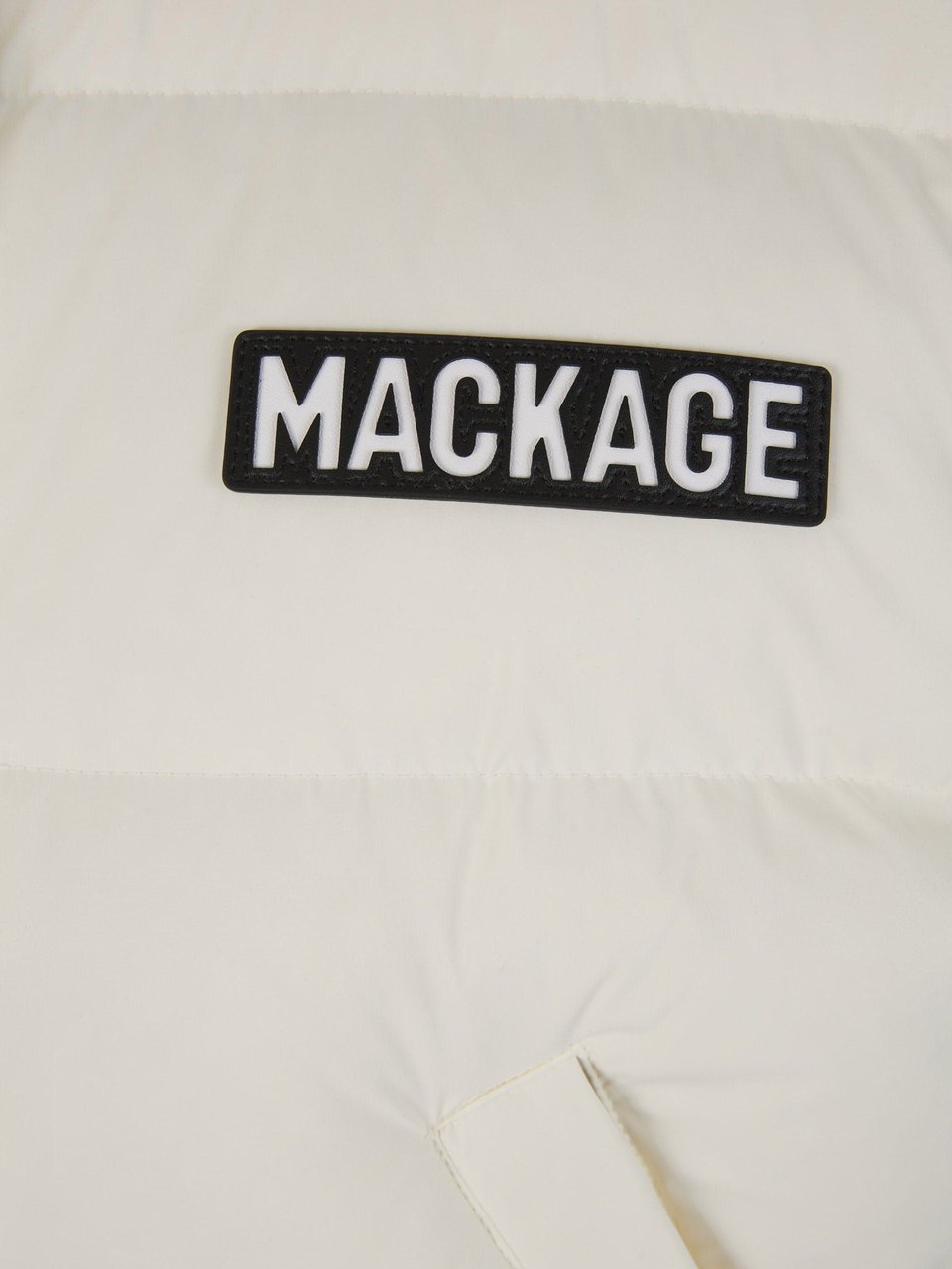 Mackage Logo Padded Vest Beige