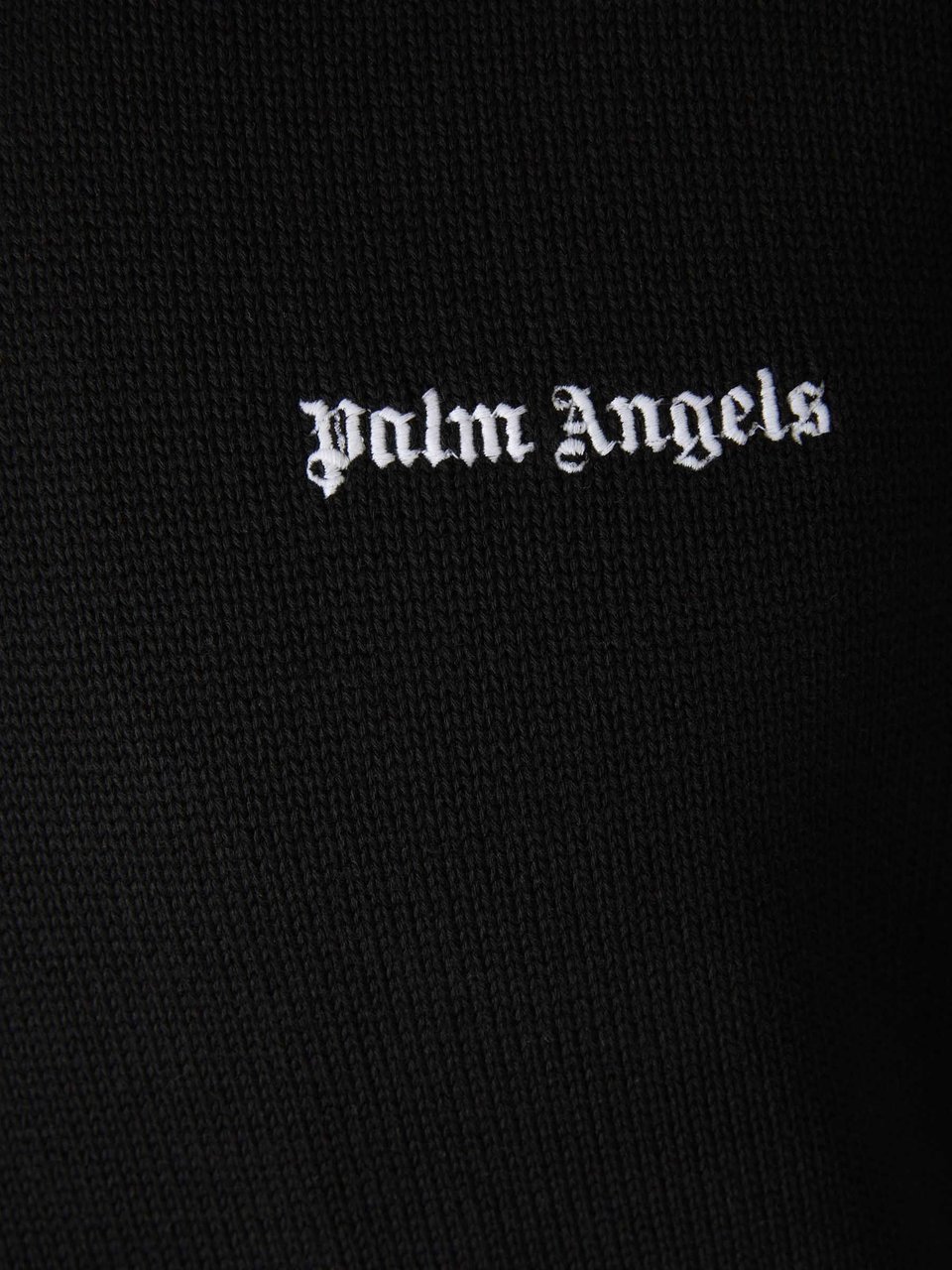 Palm Angels Logo Knit Sweatshirt Zwart