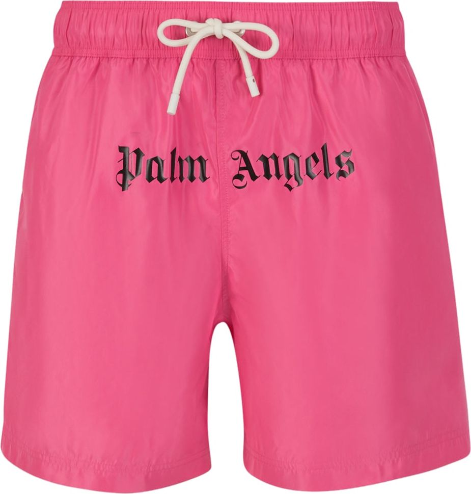 Palm Angels Printed Logo Swimsuit Roze