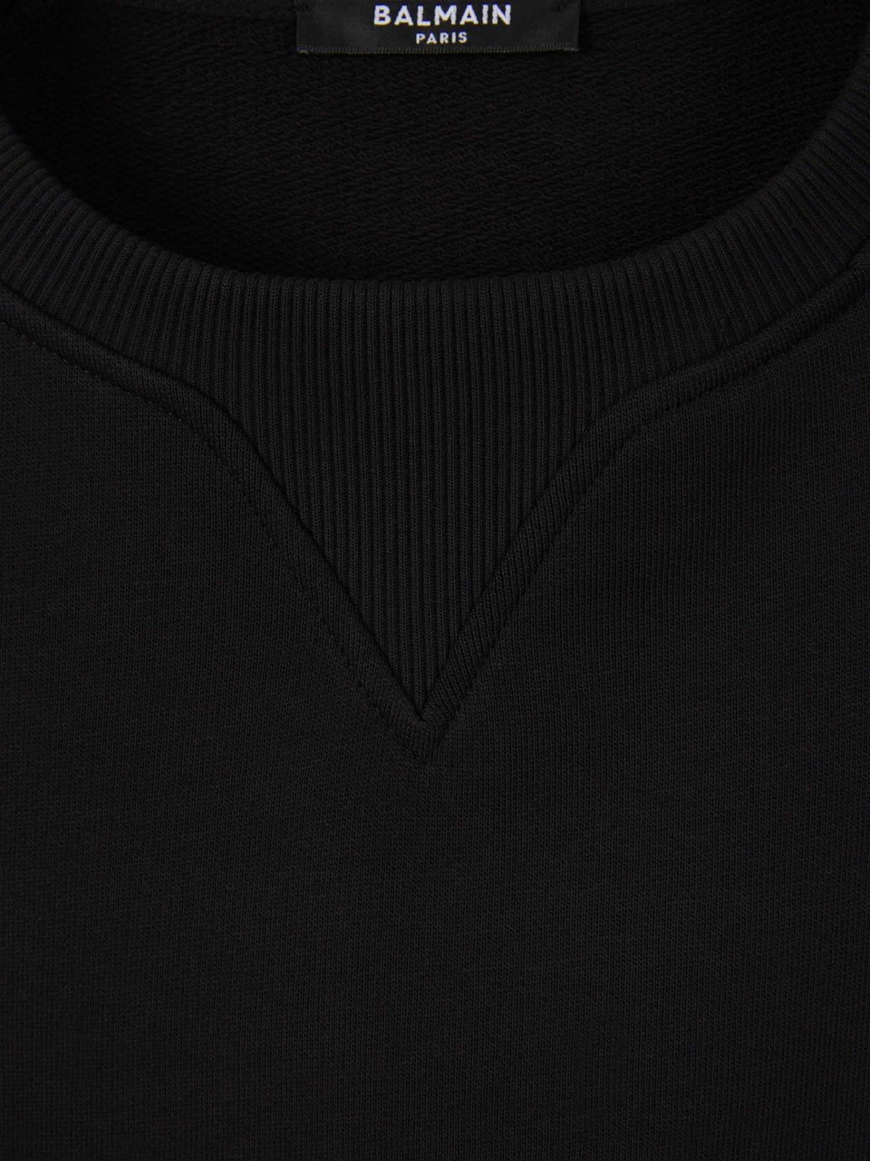 Balmain Print Crewneck Sweatshirt Zwart