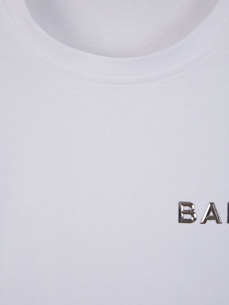 Balmain Logo Cotton T-Shirt Wit