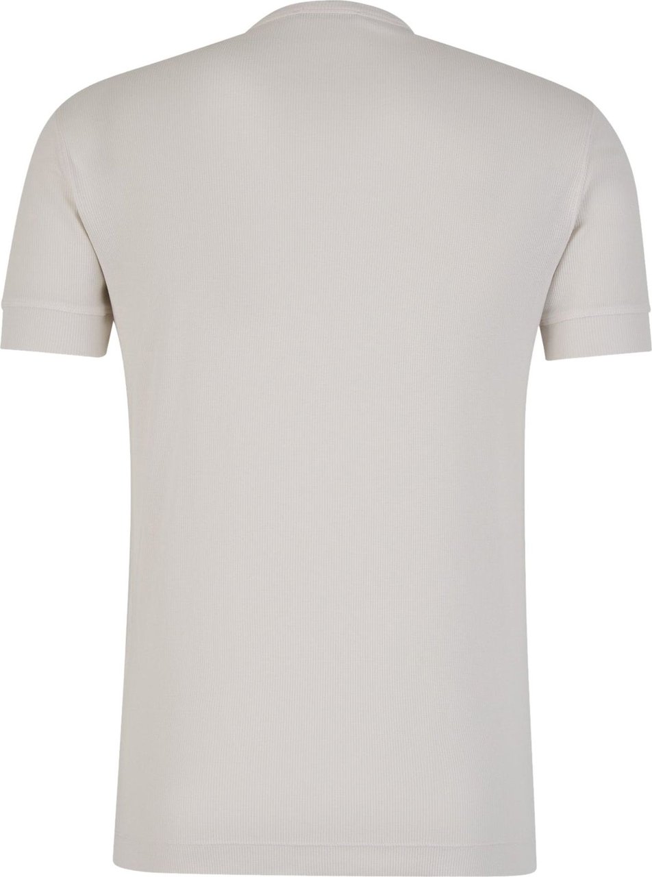 Tom Ford Buttons Ribbed T-Shirt Wit