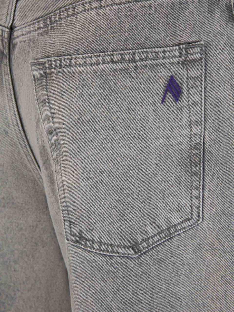 The Attico Cotton Effie Jeans Grijs