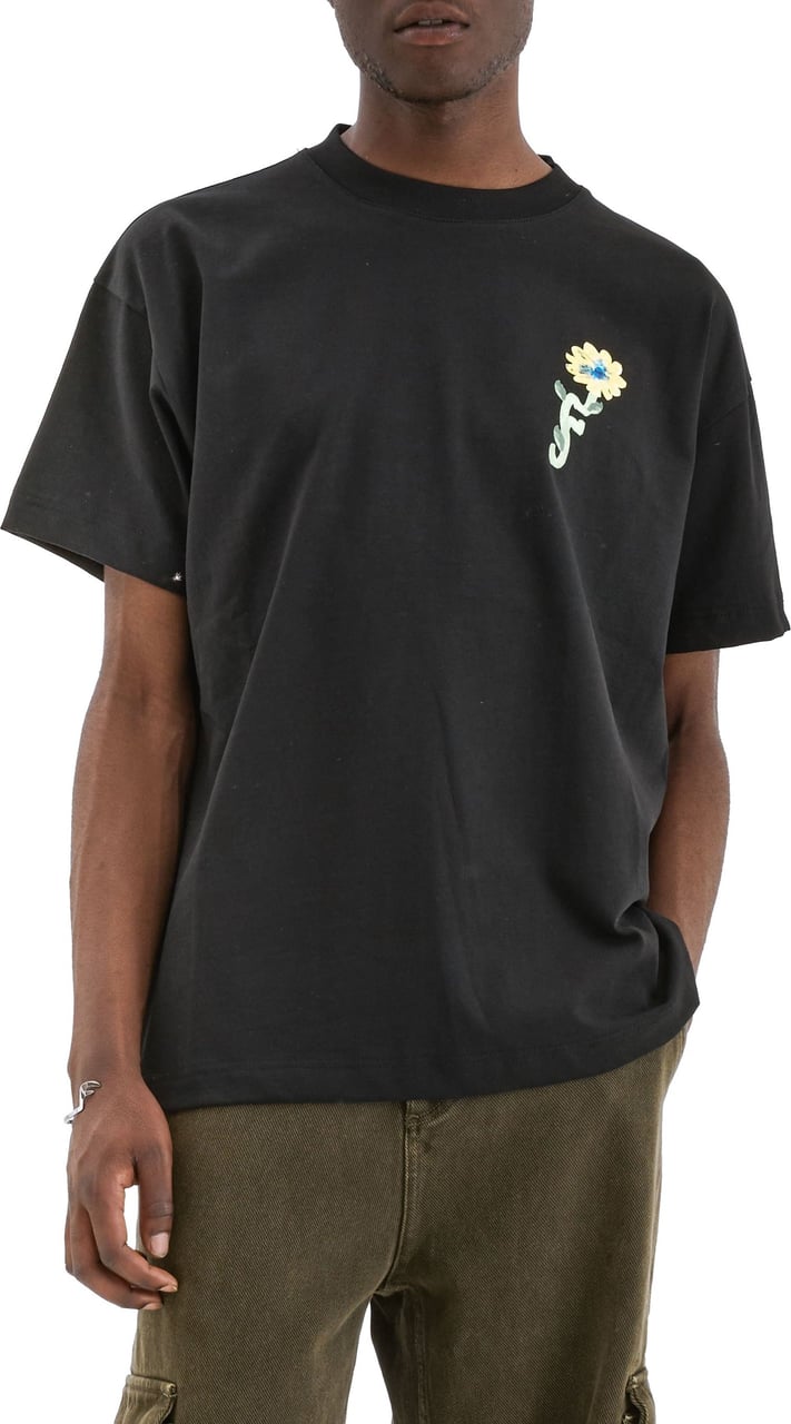 FLÂNEUR Tortuous T-Shirt Black Zwart