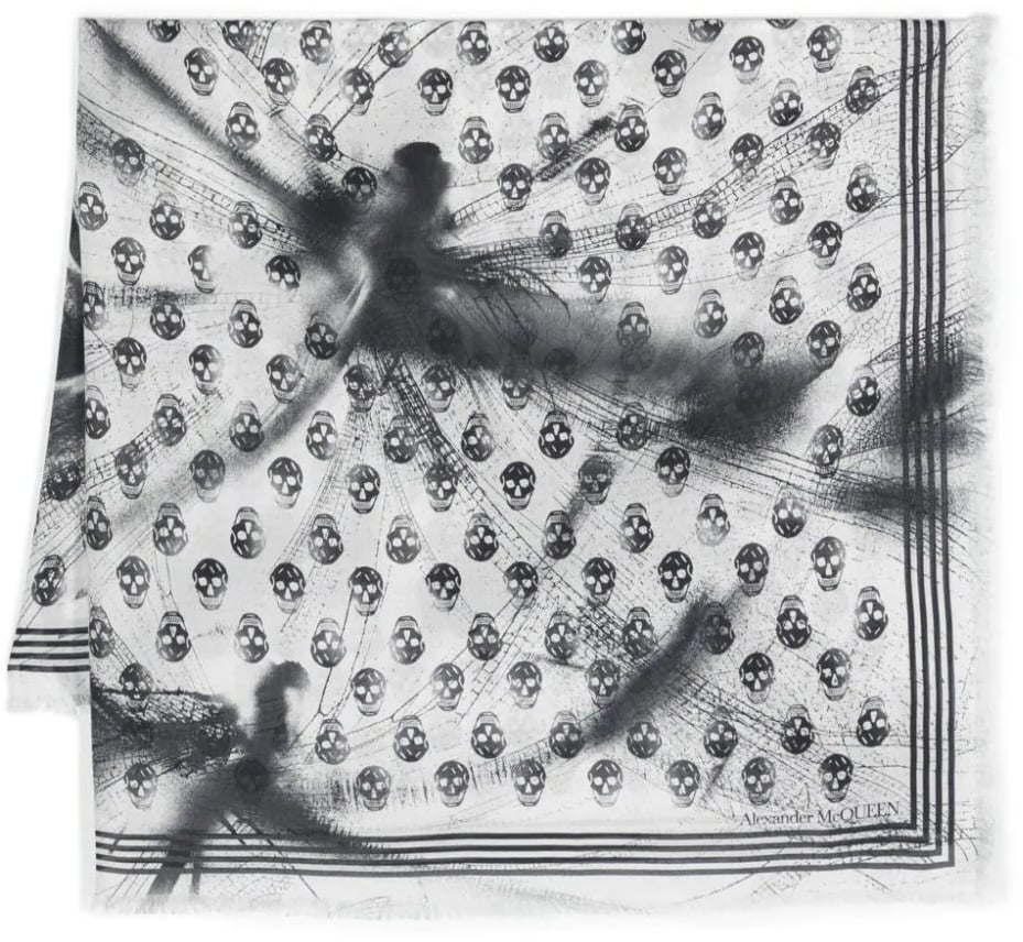 Alexander McQueen skull-print scarf Divers