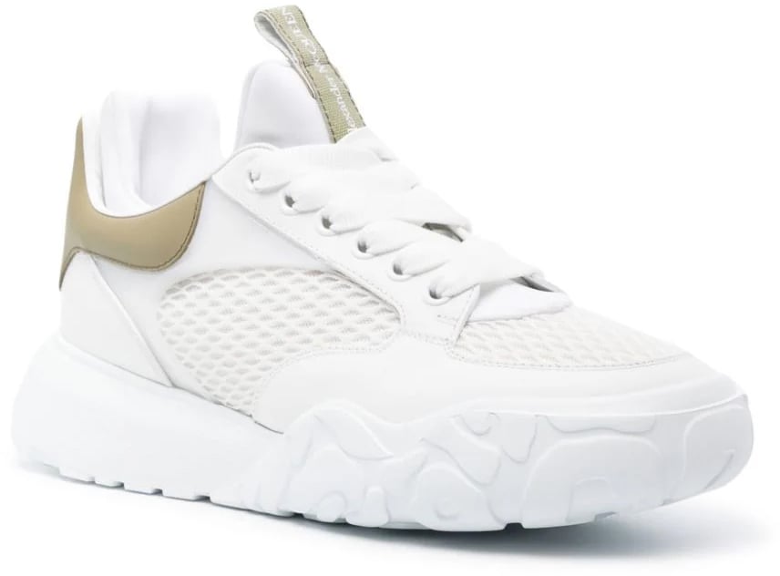 Alexander McQueen panelled chunky sneakers Wit