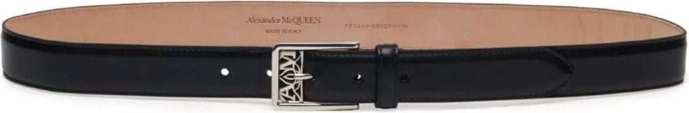 Alexander McQueen The Seal buckle belt Zwart