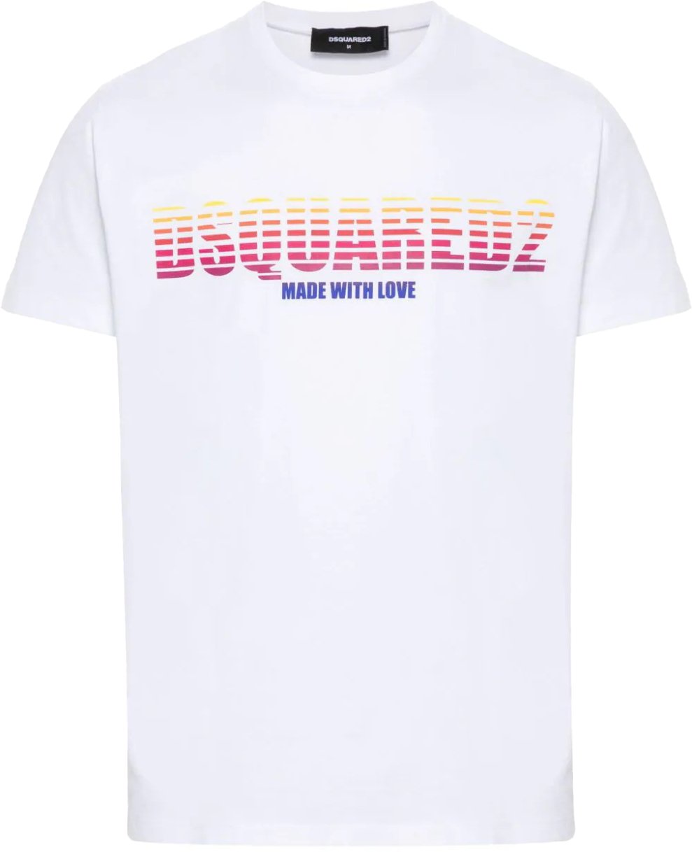 Dsquared2 t-shirt white Wit