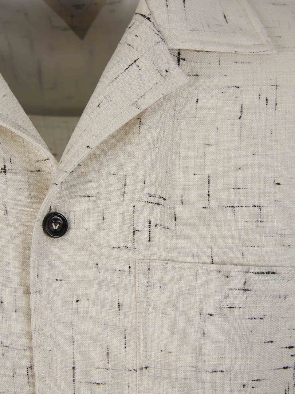 Bottega Veneta Pocket Textured Shirt Beige