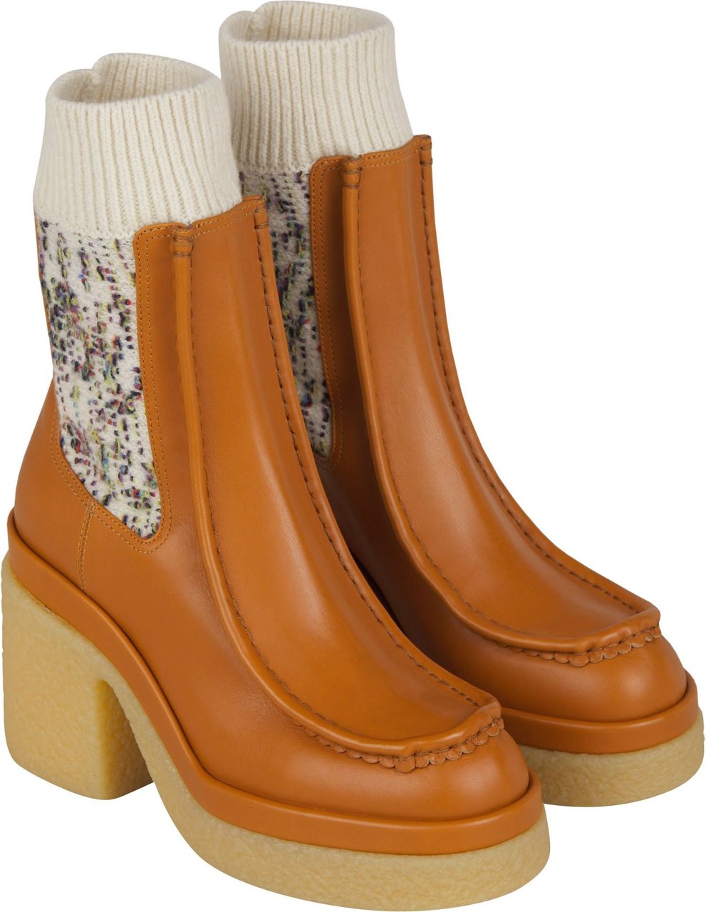 Chloé Jamie Sock Ankle Boots Bruin