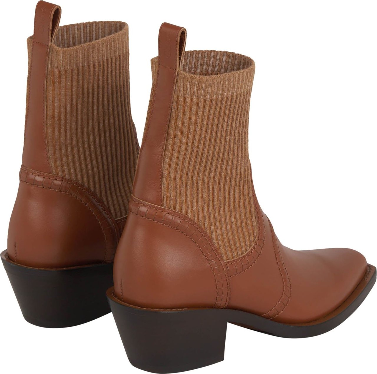 Chloé Nellie leather Ankle Boots Bruin