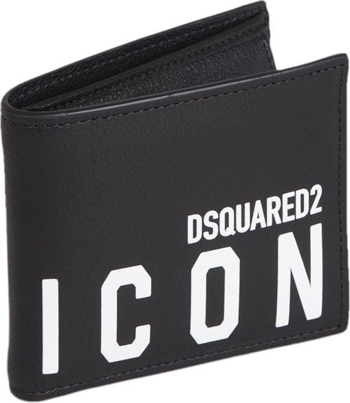 Dsquared2 Leather Icon Wallet Zwart