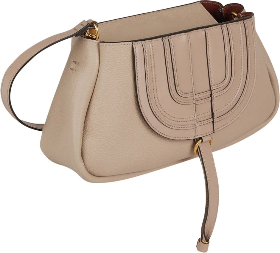 Chloé Marcie Leather Bag Beige