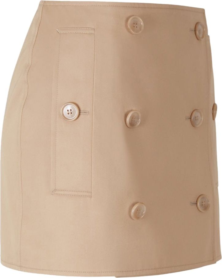 Burberry Mini Skirt Buttons Bruin