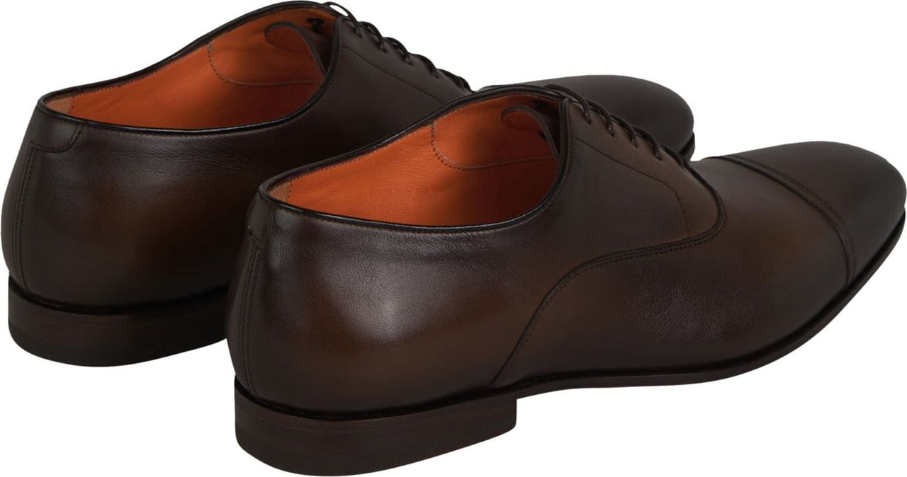 Santoni Leather Oxford Shoes Bruin