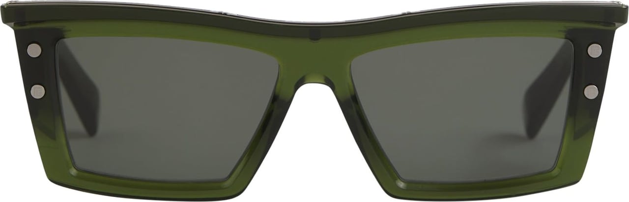 Balmain Rectangular Sunglasses Groen