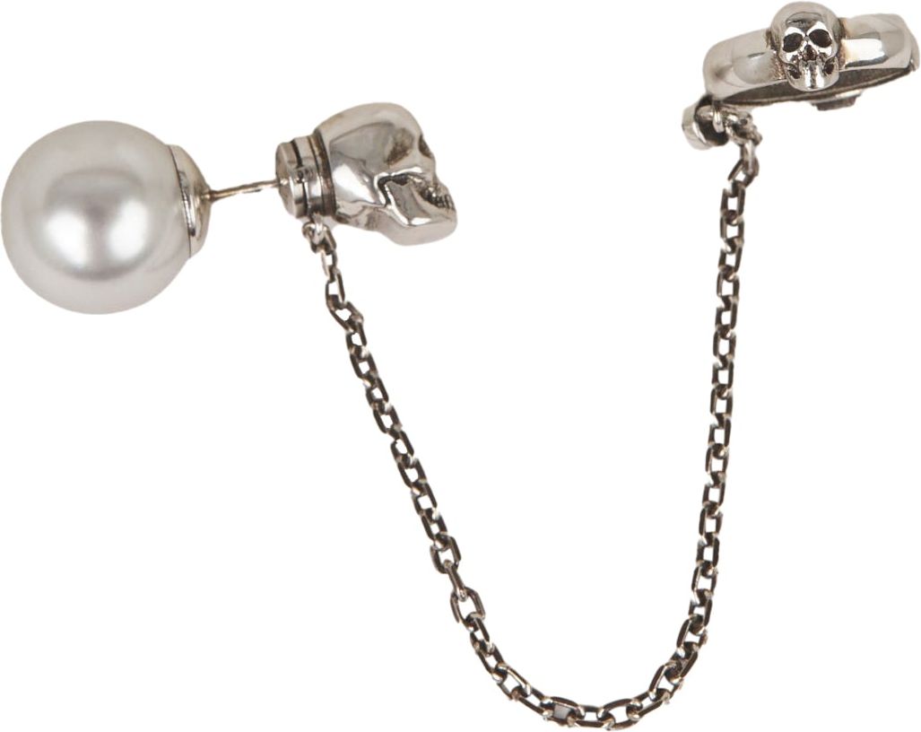 Alexander McQueen Pearl Detail Earring Goud