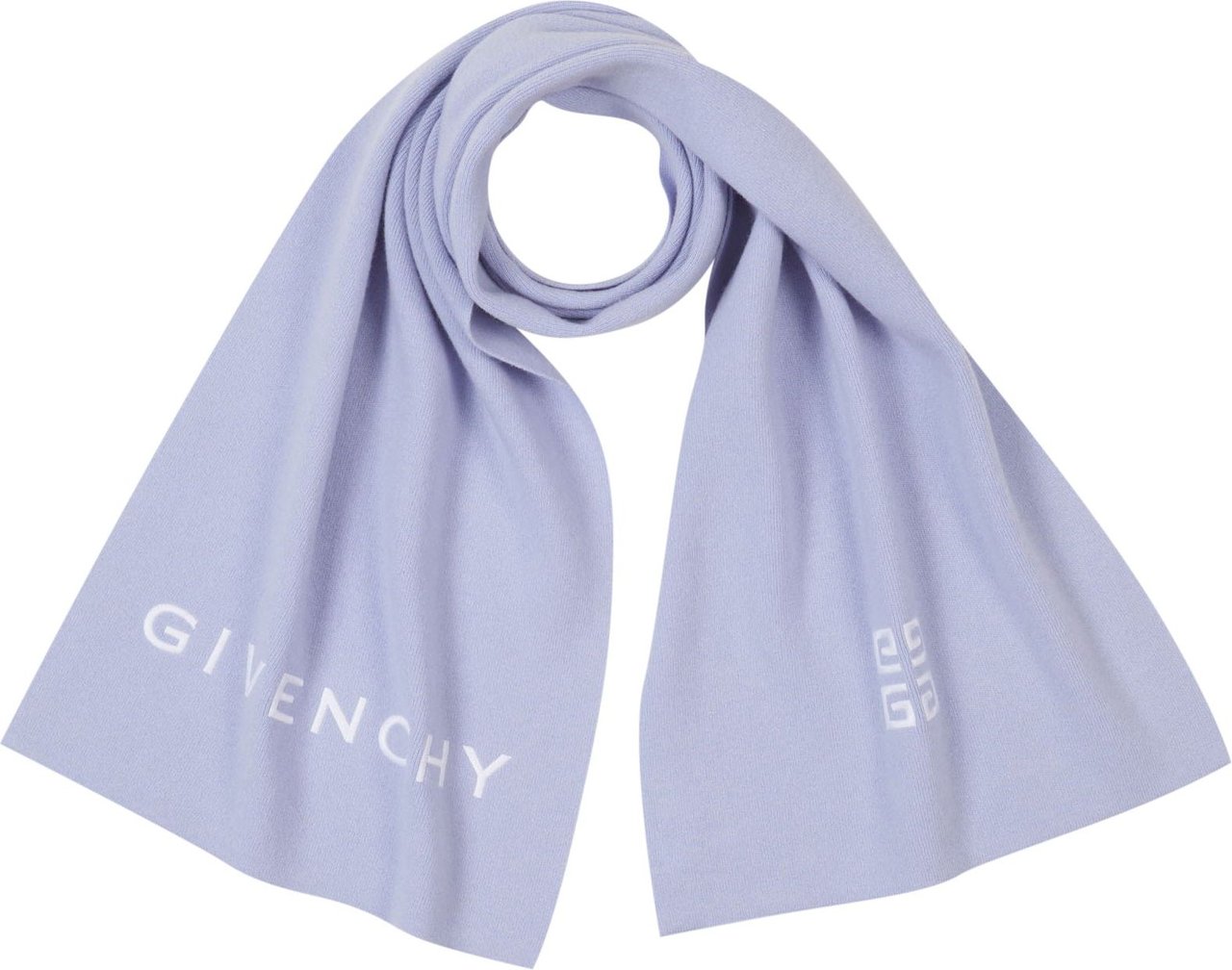 Givenchy Wool And Cashmere Scarf Blauw