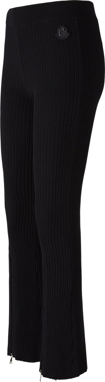 Moncler Ribbed Logo Pants Zwart