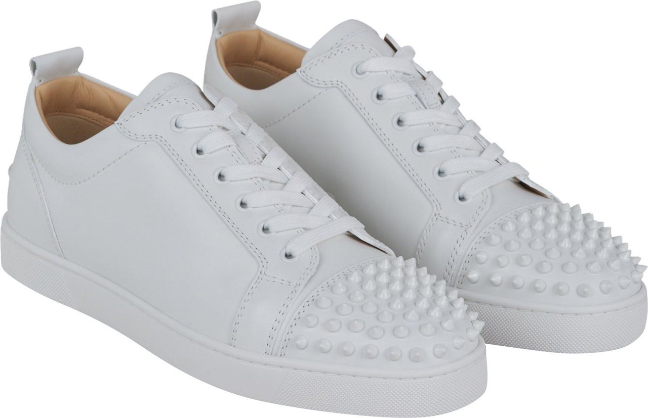 Christian Louboutin Sneakers Louis Junior Spikes Wit