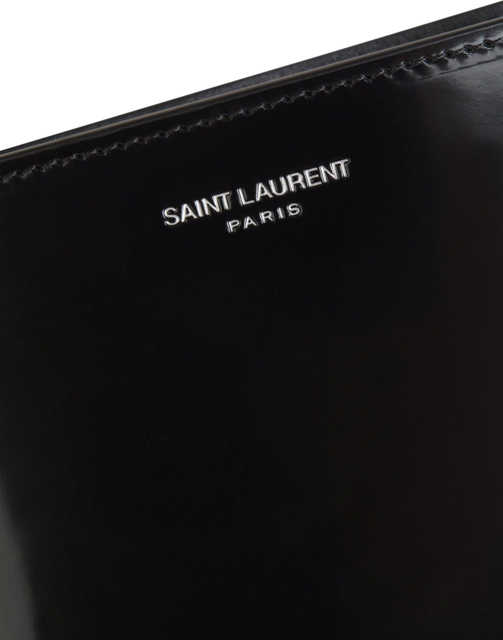 Saint Laurent East/west leather wallet Zwart