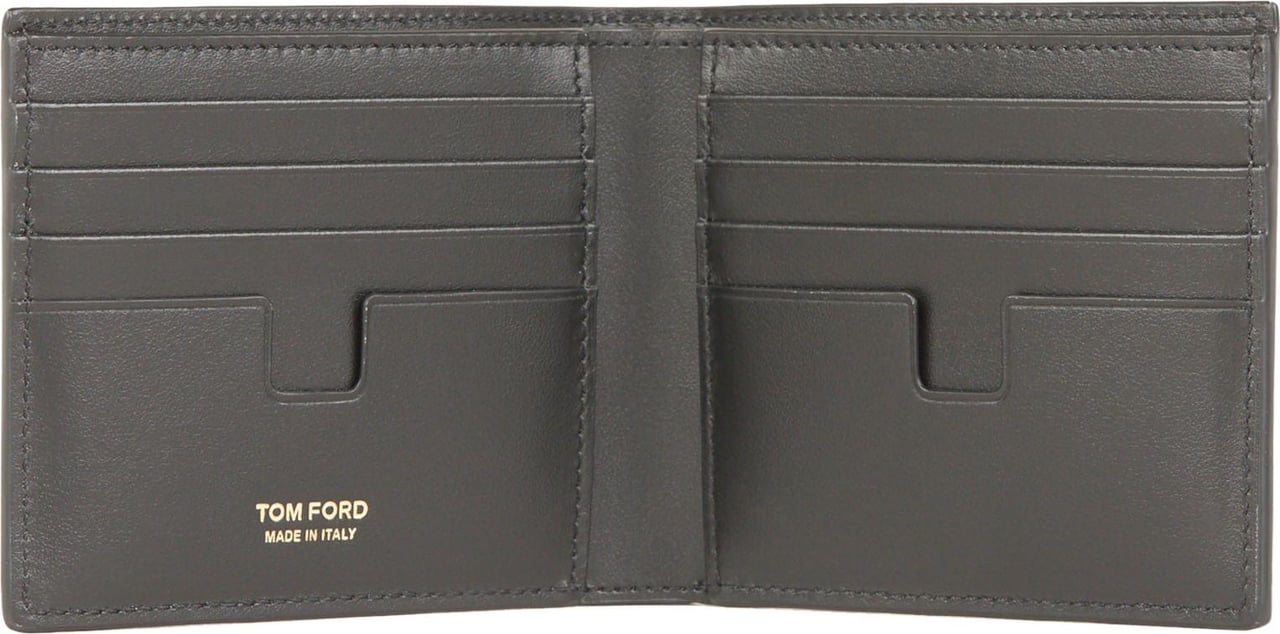 Tom Ford Logo Leather Wallet Zwart