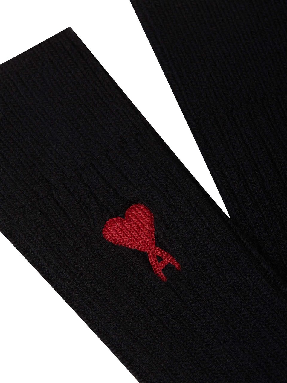 AMI Paris Embroidered Logo Socks Zwart