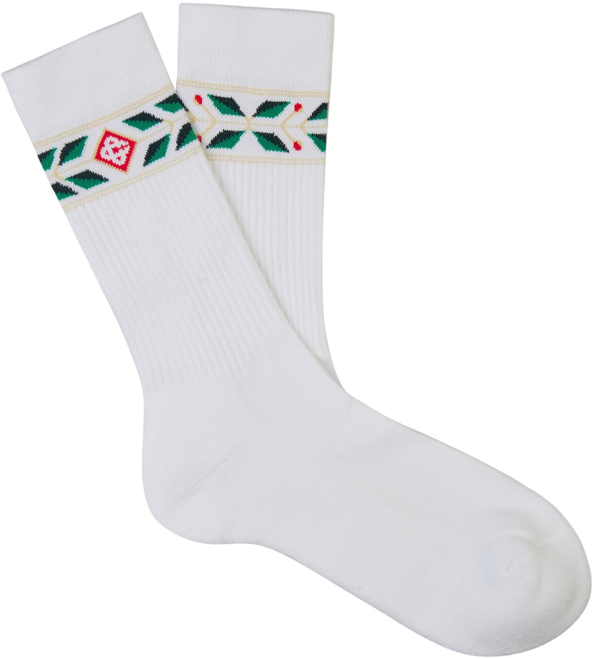 Casablanca Logo Jacquard Socks Wit