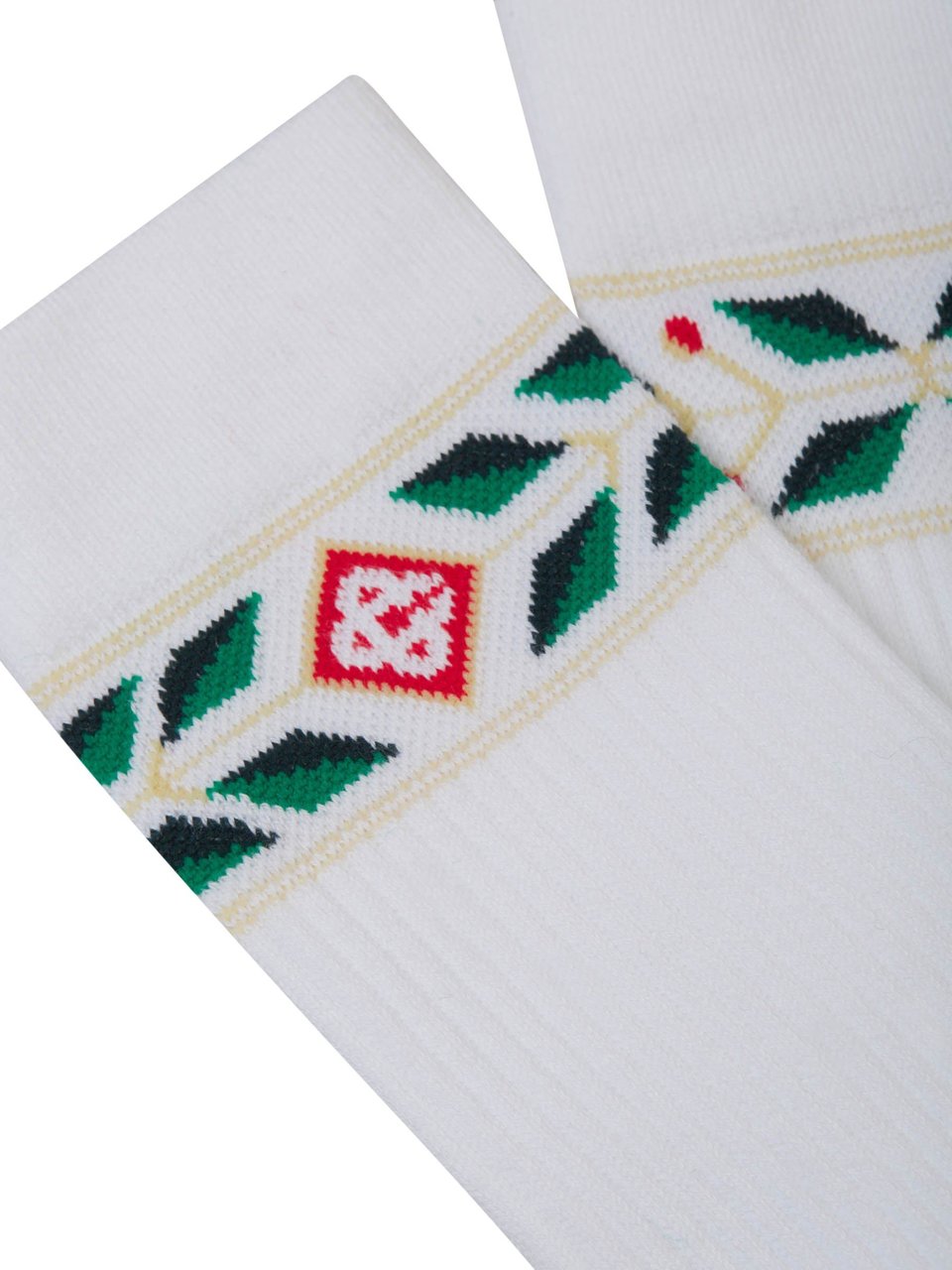 Casablanca Logo Jacquard Socks Wit