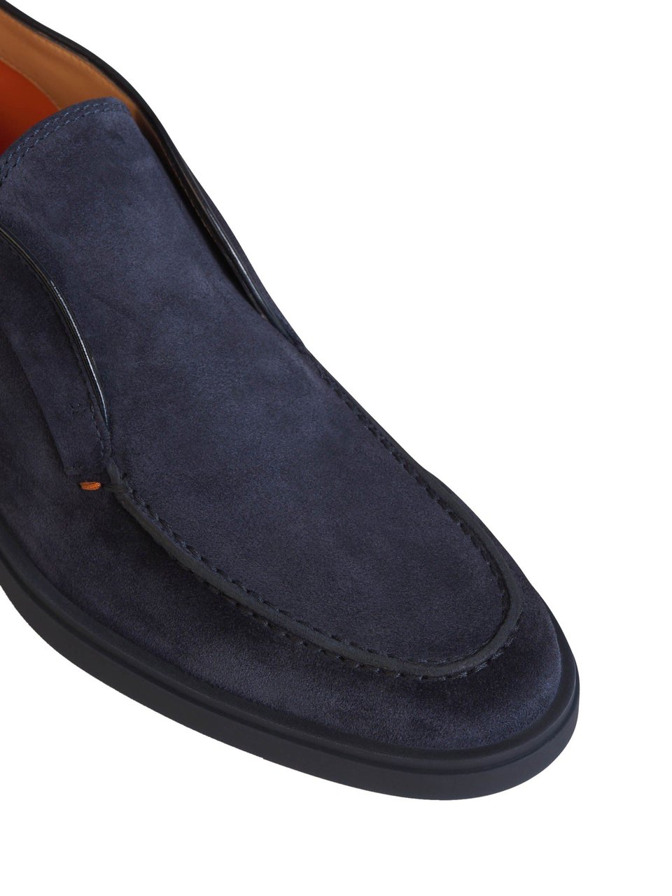 Santoni High Suede Leather Boots Blauw